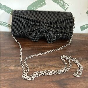 Elegant Black Clutch with Chain Strap